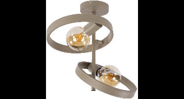 Giga Living Plafondlamp Hover - Beige Metaal - 40x25x35cm