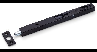 Kantschuif - Zwart - Staal - Dulimex - Dulimex bascule staal, 20 mm breed, recht 220 mm zwart gelakt