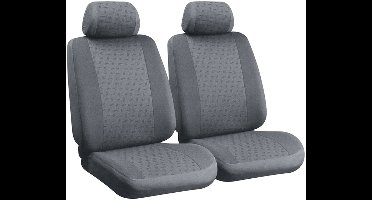 Lampa Glamur voorstoelhoezen grijs jacquard met schuimvulling en hoofdsteunen