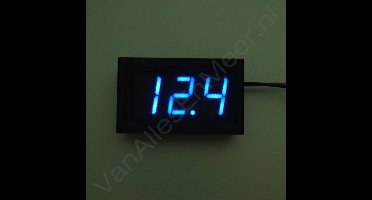 Digitale voltmeter met display 3,2-30,0V Blauw