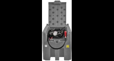 Draagbare Diesel Tank – Mobiele Brandstoftank – Dieselcontainer – Dieselopslag – 58 Gallon - Grijs – 12V Pomp – Duurzaam Polyethyleen