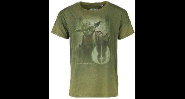 Star Wars Yoda - May The Force Be With You Heren T-shirt - groen - XL