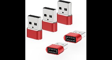 USB-C naar USB-A Adapter 5 Stuks - Geschikt voor Smartphones, Tablets en Laptops