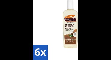 6 x Palmer’s – Body Oil – Coconut Oil Formula – 250 ml - Hydraatende Lichaamsolie - Kokosolie - Huid Verzorgen - Droge Huid - Natuurlijke Glans