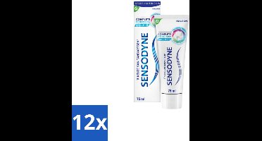 12 x Sensodyne – Tandpasta – Complete Protection + Cool Mint – 75 ml - Gevoelige Tanden - Tandpasta - Mondverzorging - Tandgevoeligheid - Tandplak