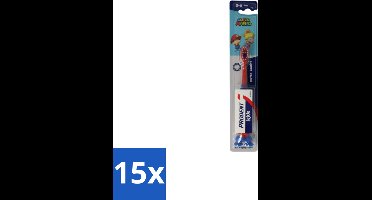 15 x Prodent – Tandenborstel – Super Mario – 0–6 jaar - Tandenborstel Kinderen 0-6 Jaar - Super Mario Tandenborstel - Tandenpoetsen Kinderen - Gezonde Tandenborstel - Kindertandenborstel