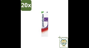20 x Parodontax – Tandpasta – Ultra Clean – 75 ml - Grootverpakking - Tandpasta - Tandplak - Tandvlees - Bloedend Tandvlees - Fluoride