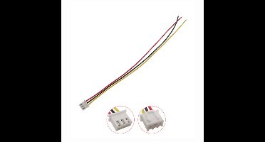 XH2.54 3-Pin Female Kabel – 15cm – Éénzijdige Stekker
