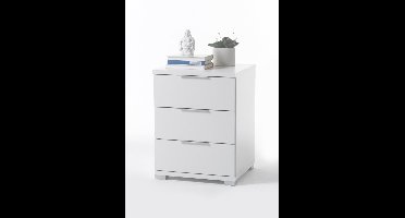 Pol Power bijzetmeubel nachtkastje 3 laden materiaal hout decoratief folie 46x61x42 cm