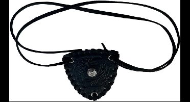 Middeleeuws piratenooglapje met reliëf, vintage imitatieleren ooglapje, Vikingaccessoires, renaissance ooglapje rollenspel