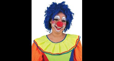 Clownspruik Jimmy blauw