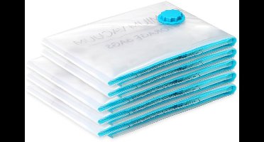 SilverRack Vacuumzakken voor Kleeding, Kussen, Jassen en Dekbedden | 5 Stuks (2x Large, 3x XL) | Vacuum Opbergzakken | Vacuümzakken voor Reizen, Koffer en Opslag | Vacumeerzakken