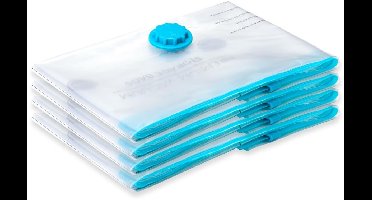 SilverRack Vacuumzakken voor Kleeding, Kussen, Jassen en Dekbedden | 4 Stuks 60x80 cm | Vacuum Opbergzakken | Vacuümzakken voor Reizen, Koffer en Opslag | Vacumeerzakken