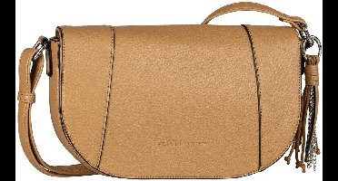 TOM TAILOR schoudertas Priya Flap Bag No Zip Camel Lichtbruin