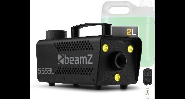 Rookmachine met LED’s - BeamZ S553L - Set met 2 liter vloeistof - Voor Halloween - RGB LED’s - 550W