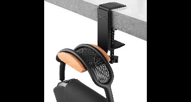 Allecto Plus - Houten Headset Houder voor Onder Bureau - Compatibel met Airpods Max - Beech Wood - Opbergbeugel voor Koptelefoon