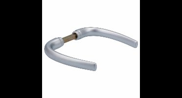 Deurkruk op rozet - Verchroomd - Aluminium - Hoppe - Hoppe Palma met sleutelrozetten, verchroomd aluminium