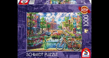Puzzel - Amsterdamse grachtenpracht - 1000st.