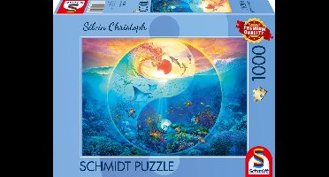 Schmidt Spiele - Yin & Yang, In het rijk van de zeedieren - Silvia Christoph - puzzel - 1000 stukjes
