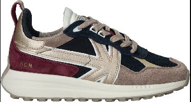 KAOTIKO Detroit Glam Sneakers Dames - Leren Sneaker - Blauw - Maat 41