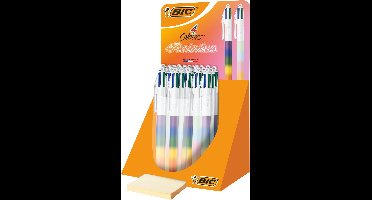 4-kleuren balpen bic regenboog m assorti | 40 stuks