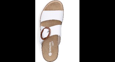 Remonte Leren Witte Dames Slippers - Wit - 41