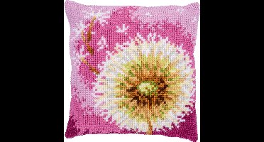 Vervaco - Kruissteekkussen kit - Pluisjesbloem - PN-0206592 - Borduren - Borduurpakket - Borduurpakket volwassenen - Borduurpakket kind