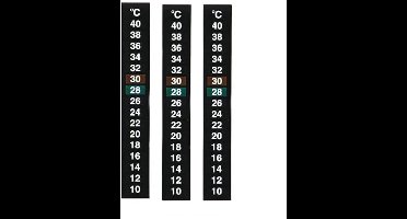 Thermometer Strip Aquarium Tank Vis Thermometer Temperatuur Sticker Digitale Dual Schaal - Set van 3
