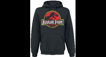 Jurassic Park Distressed Logo Heren Trui met capuchon - zwart - 3XL