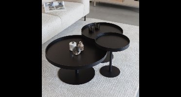 Puur - Lars sidetable zwart L