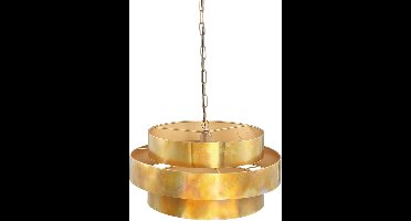PTMD Zanth Ronde Hanglamp - H133 x Ø52 cm - Metaal - Goud
