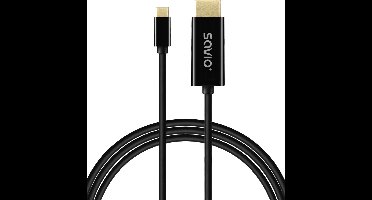 Savio Cl-190 USB-kabel 1 m USB C Zwart