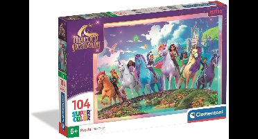 Clementoni - Puzzel - Unicorn Academy - 104 stukjes - Super Color - vanaf 6 jaar