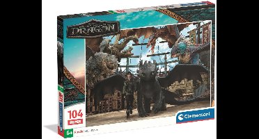 Clementoni - Puzzel - How to train your dragon - 104 stukjes - vanaf 6 jaar