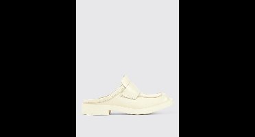 Leather Mules Chunky Sole - White Shoes