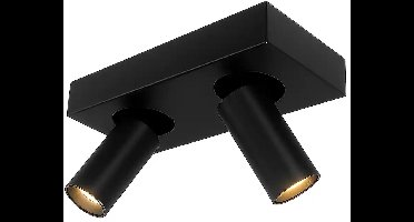 Highlight - Spot Eliano 2 lichts L 24 cm zwart