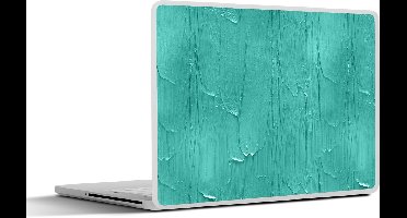 Laptop sticker - 12.3 inch - Verf - Patronen - Turquoise - 30x22cm - Laptopstickers - Laptop skin - Cover