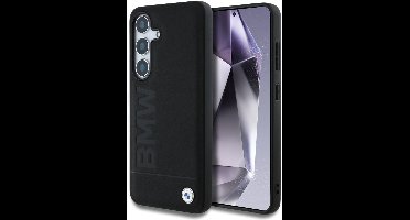 Bmw Groot Woordmerk Lederen Hoesje Voor Samsung Galaxy S25 Met Telefoonbescherming