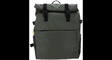 MANDARINA DUCK laptop rugzak rugzak met laptopvak Eco Coated Backpack Pine Green donkergroen