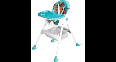 Velox Goods VL-509 Baby Stoel – Compacte, Verstelbare en Opvouwbare Kinderstoel met Veiligheidsgordel, Opbergmand en Speels Design – Geschikt voor Kinderen van 6 Maanden tot 4 Jaar