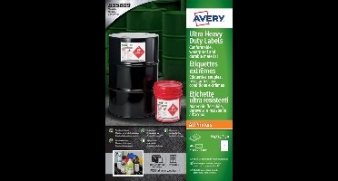 Etiket avery b4775-50 210x297mm pe wit 50st