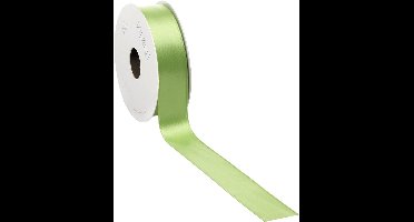 Satijn lint 16 mm groen op rol van 25 meter