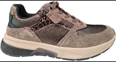 Gabor Rollingsoft Bruine Dames Sneakers - Bruin/Brons - 38.5