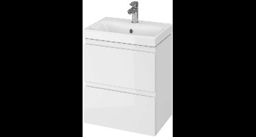 Cersanit Moduo - Kast met wastafel, 57x50x35 cm, 2 laden, wit S801-229-DSM