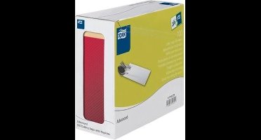 Tork bestekzakje burgundy met 2-laags servet cream 5x100