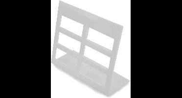 Max 818200341 Witte sieradenhouder voor 15 paar oorbellen - per 3 verpakt