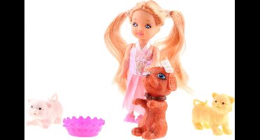 Jonotoys Speelset Patty Met Huisdieren 5-delig