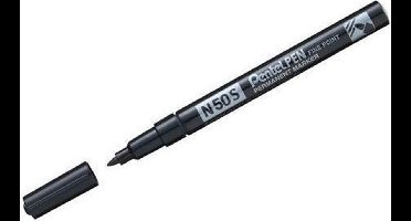 Pentel N50S Permanente Marker - Zwart, Fijne Punt