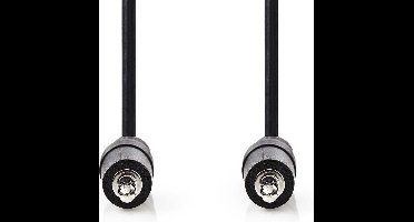 Nedis audio aux kabel 0.5 meter 3.5mm jack zwart