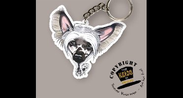 Sleutelhanger Hond Chinese Naakthond